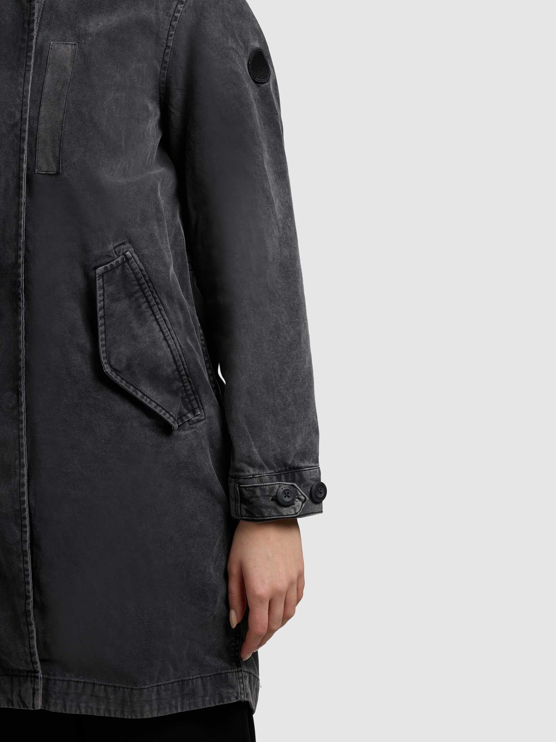 khujo-parka-freya-black-baumwoll-parka-im-vintage-mod-style image 8