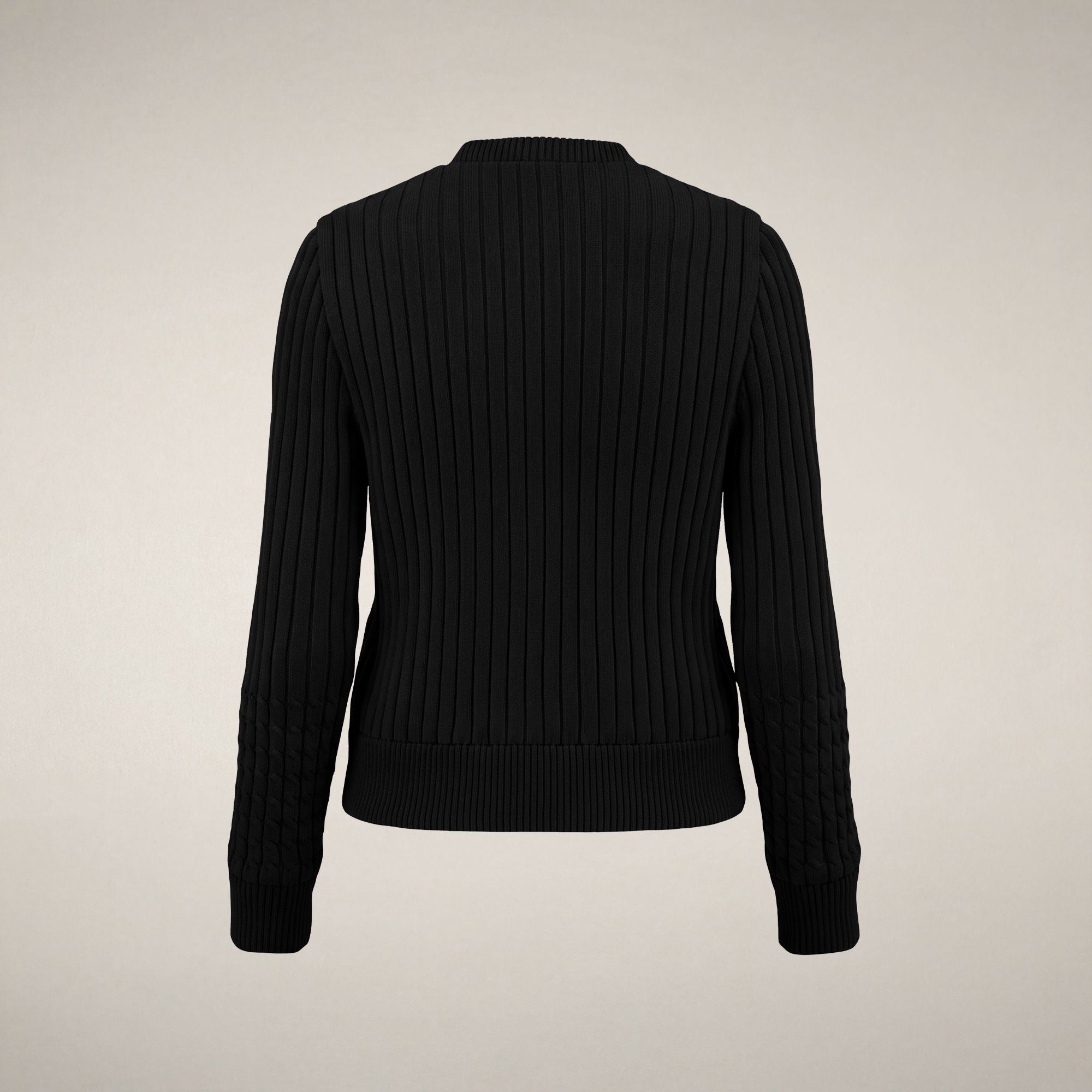 save-the-duck-zelinda-damen-hybrid-steppjacke-strick-schwarz image 4