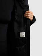 khujo-coat-pulset-shiny-black-wattierter-wintermantel image 8