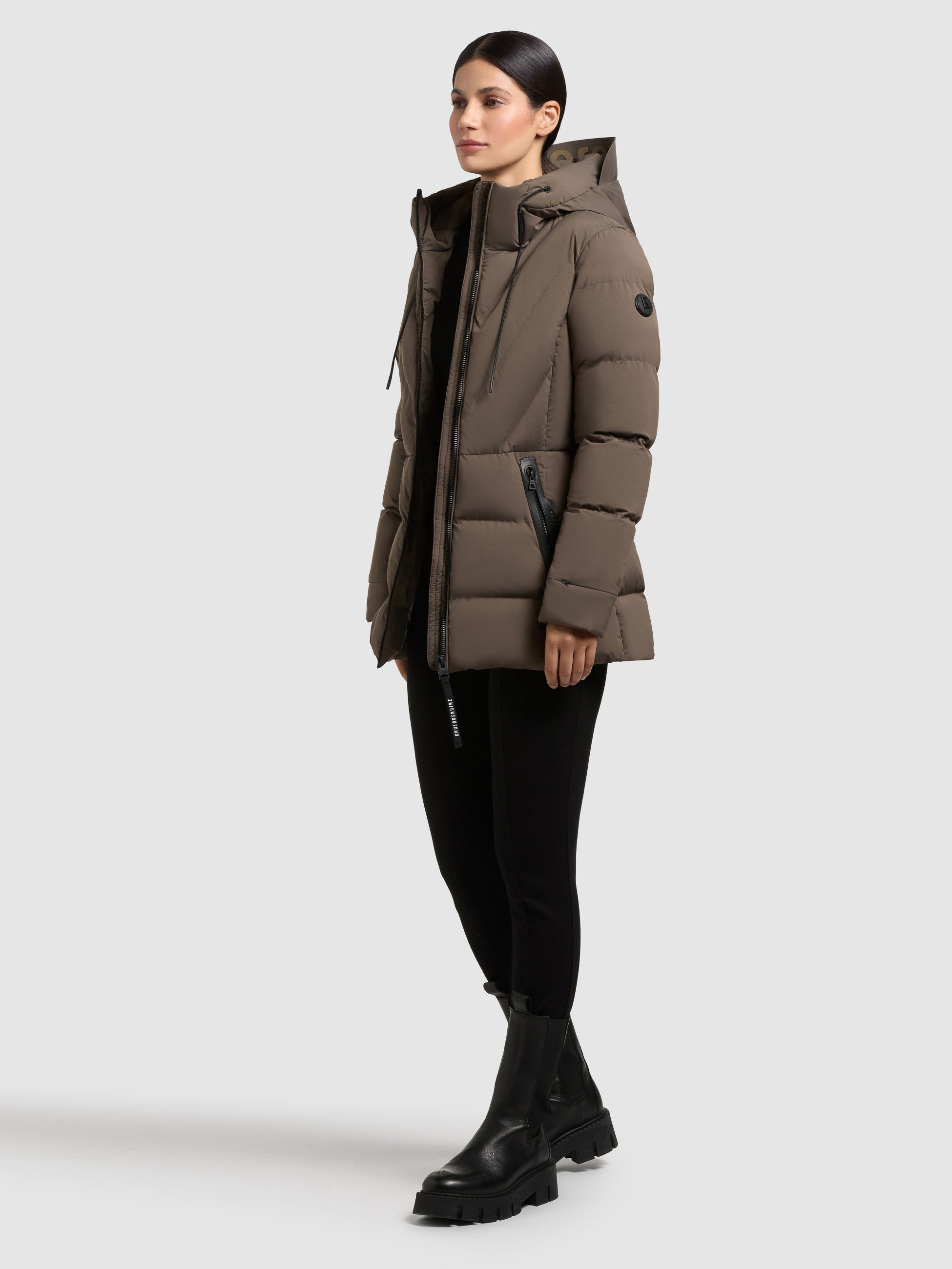 khujo-jacke-rabb-2in1-damen-steppjacke-dull-green image 2
