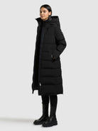 khujo-mantel-devion2-black-knielanger-damen-wintersteppmantel image 6
