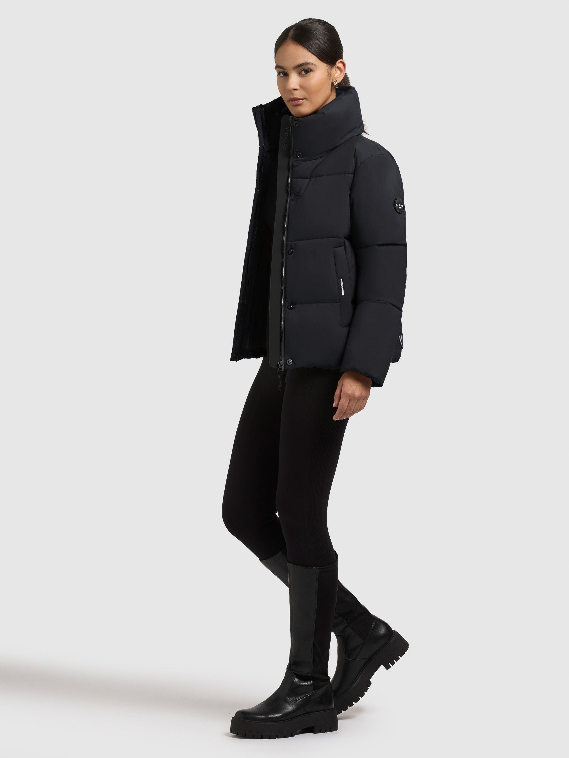 khujo-jacke-rinja2-matt-obrage-grey-steppjacke-damen image 2