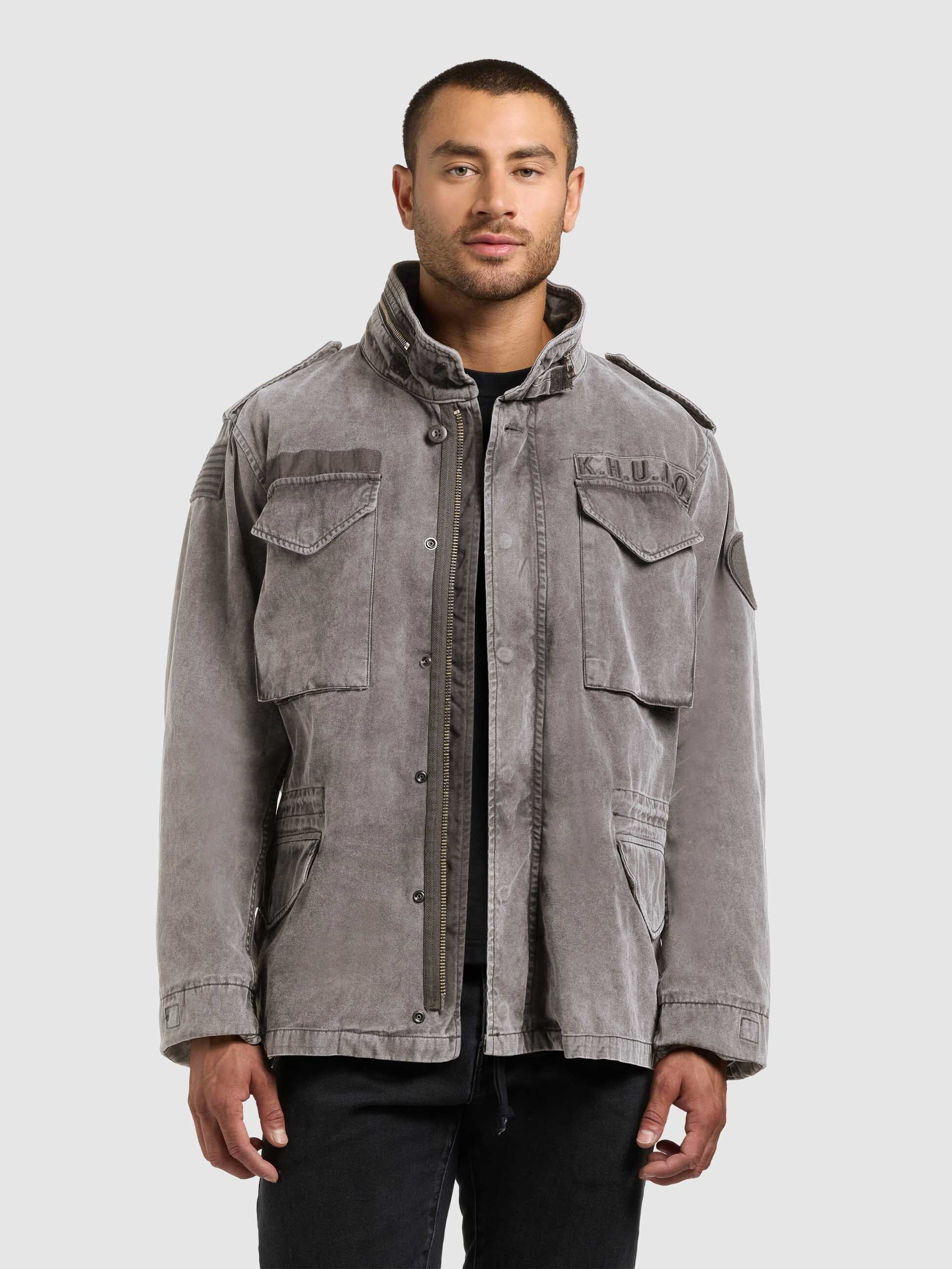 khujo-gene-slate-grey-fieldjacke-damen-regular-fit-mit-kapuze image 1