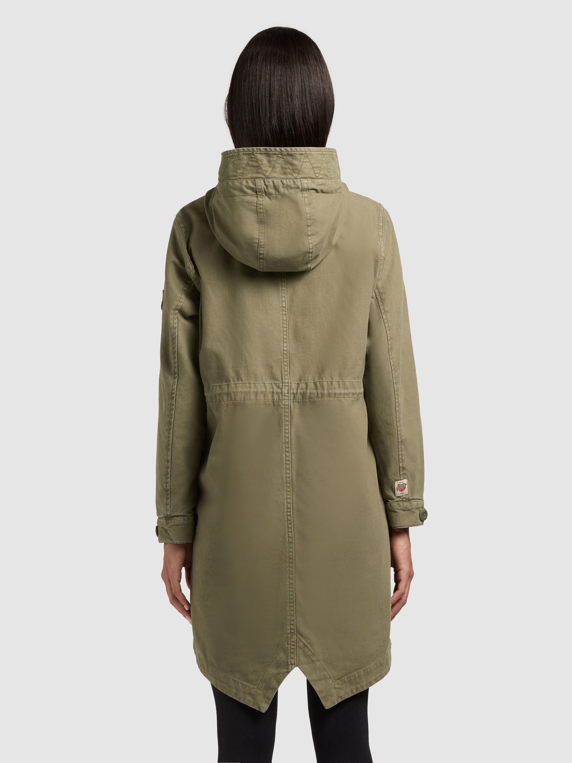 khujo-mantel-freya-olive-parka-im-regular-fit-mit-vintage-look image 3