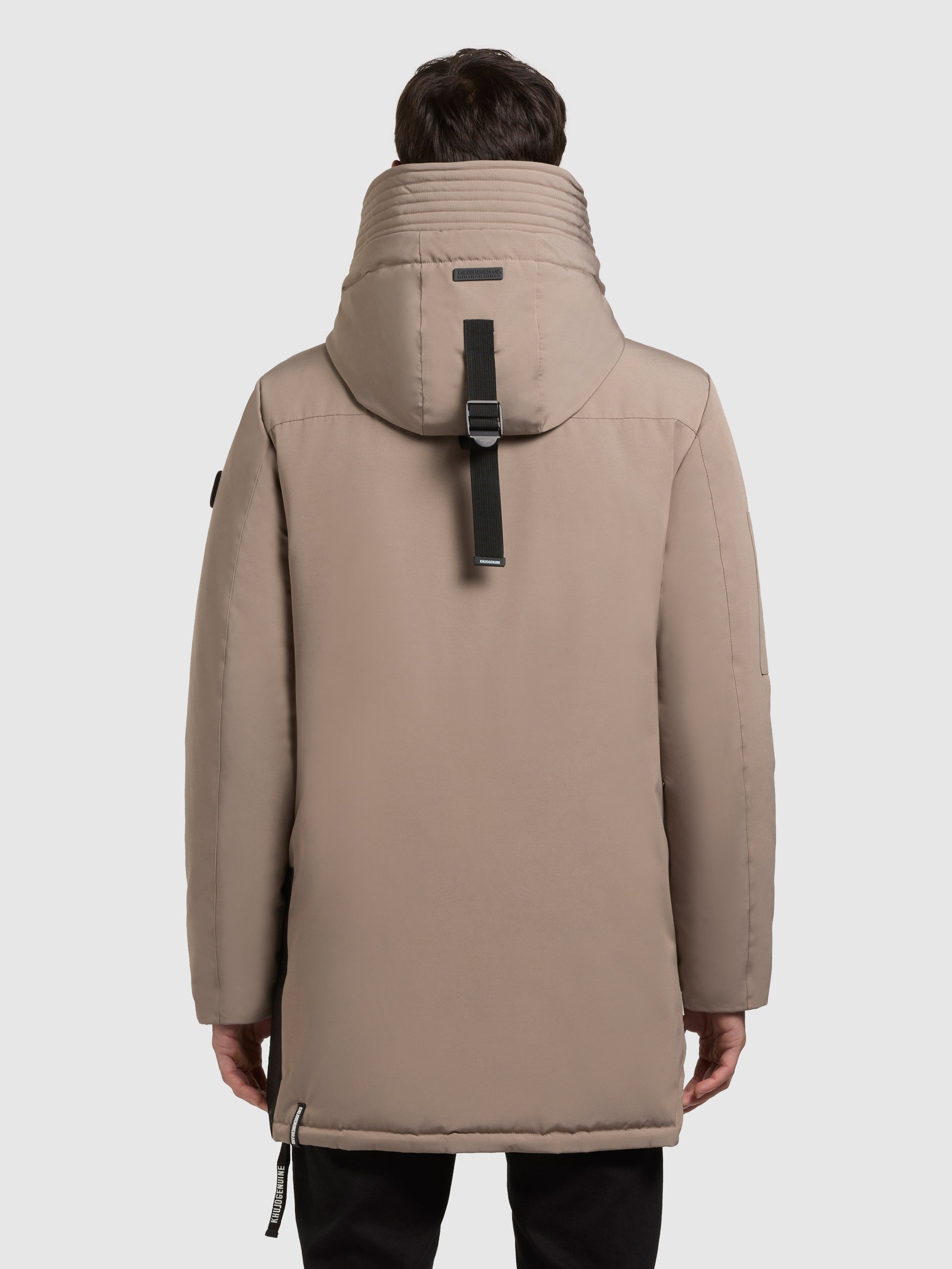 khujo-mantel-larc-graubeige-kurzmantel-parka-mit-kapuze image 3