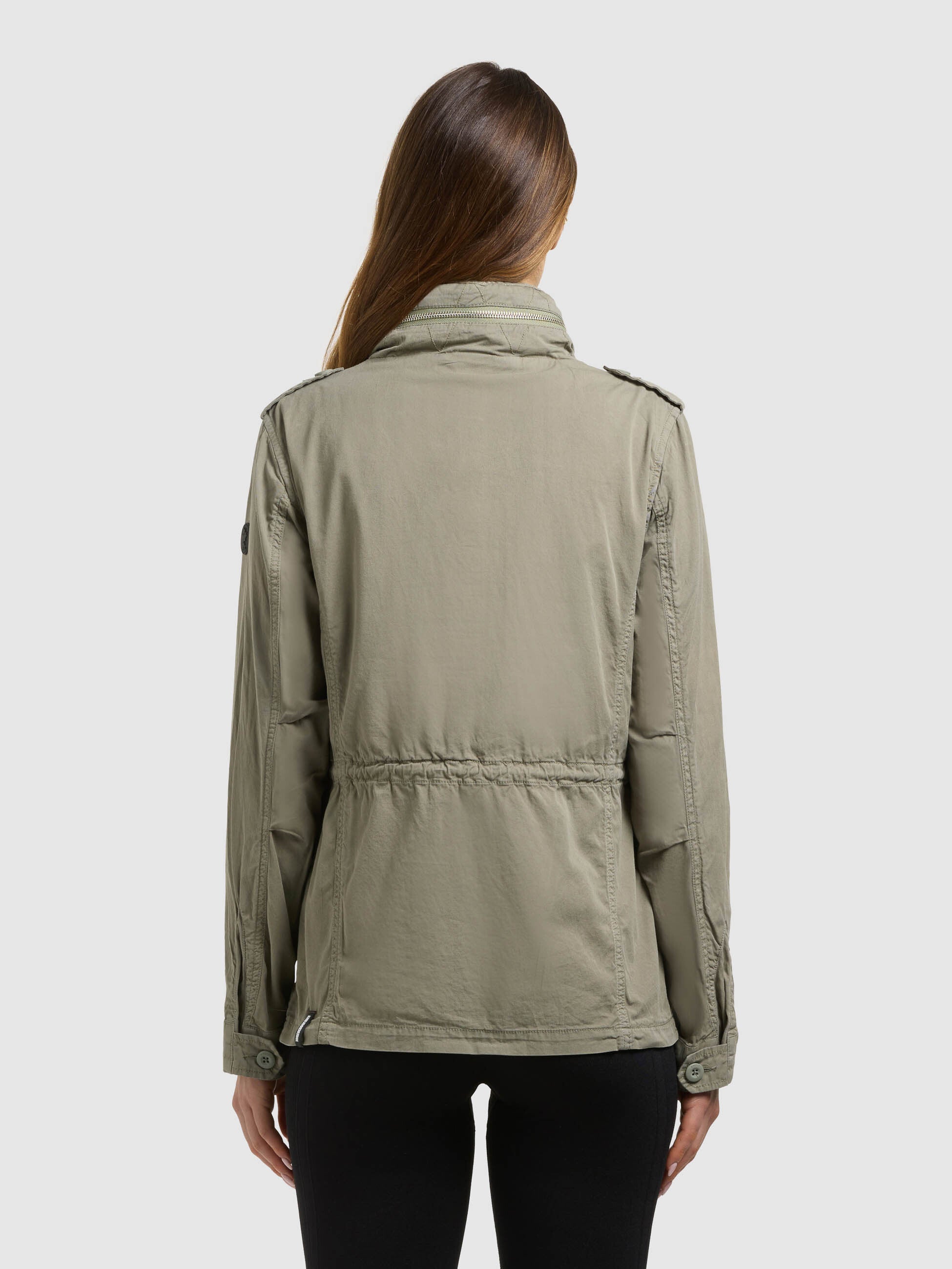khujo-nori-damen-fieldjacke-reet-green-baumwolltwill image 3