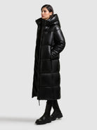 khujo-destiny-damen-wintermantel-black-wadenlang image 2