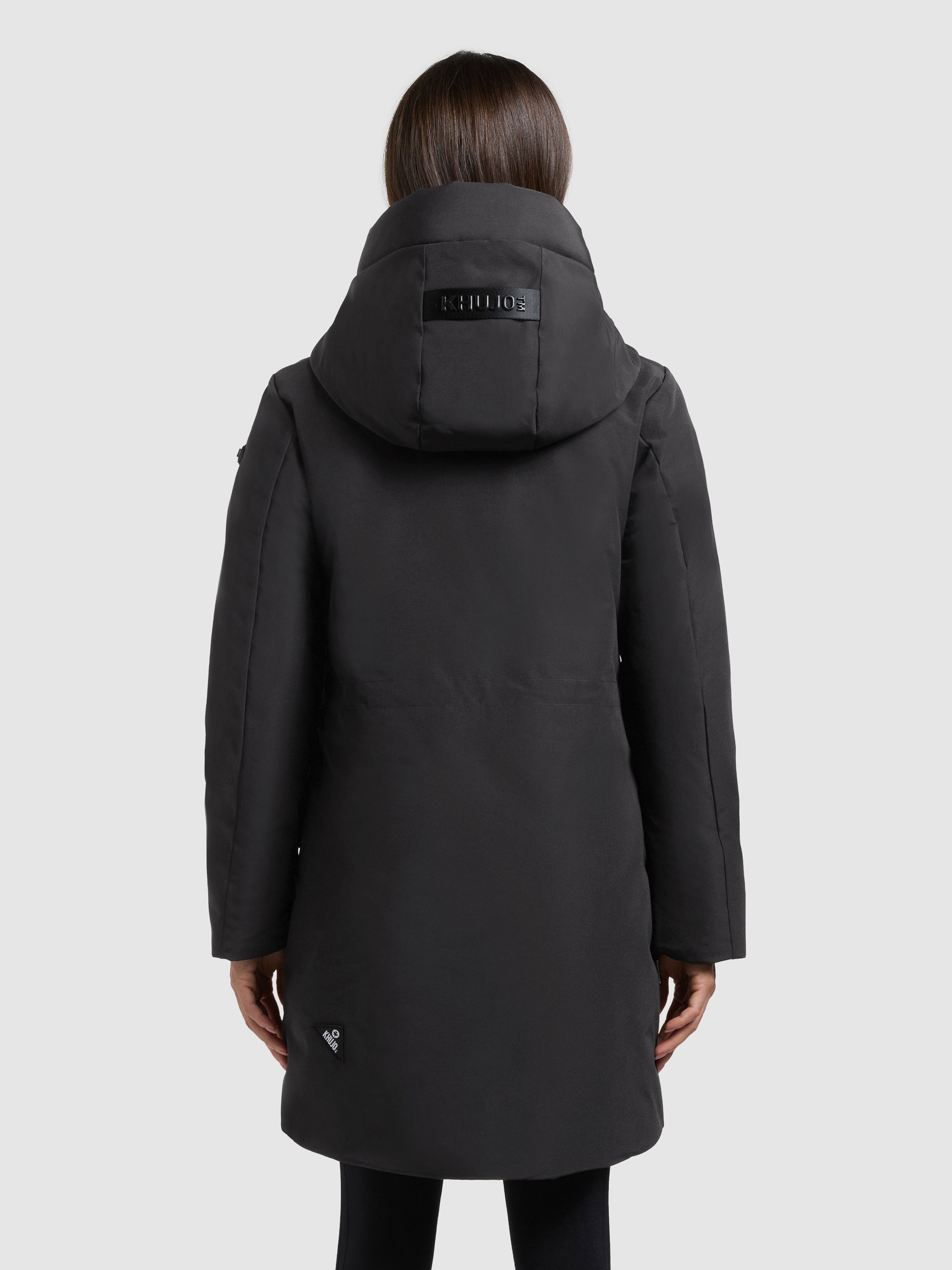 khujo-mantel-diance-winter-grey-damen-kurzmantel-wattiert-slim-fit image 3
