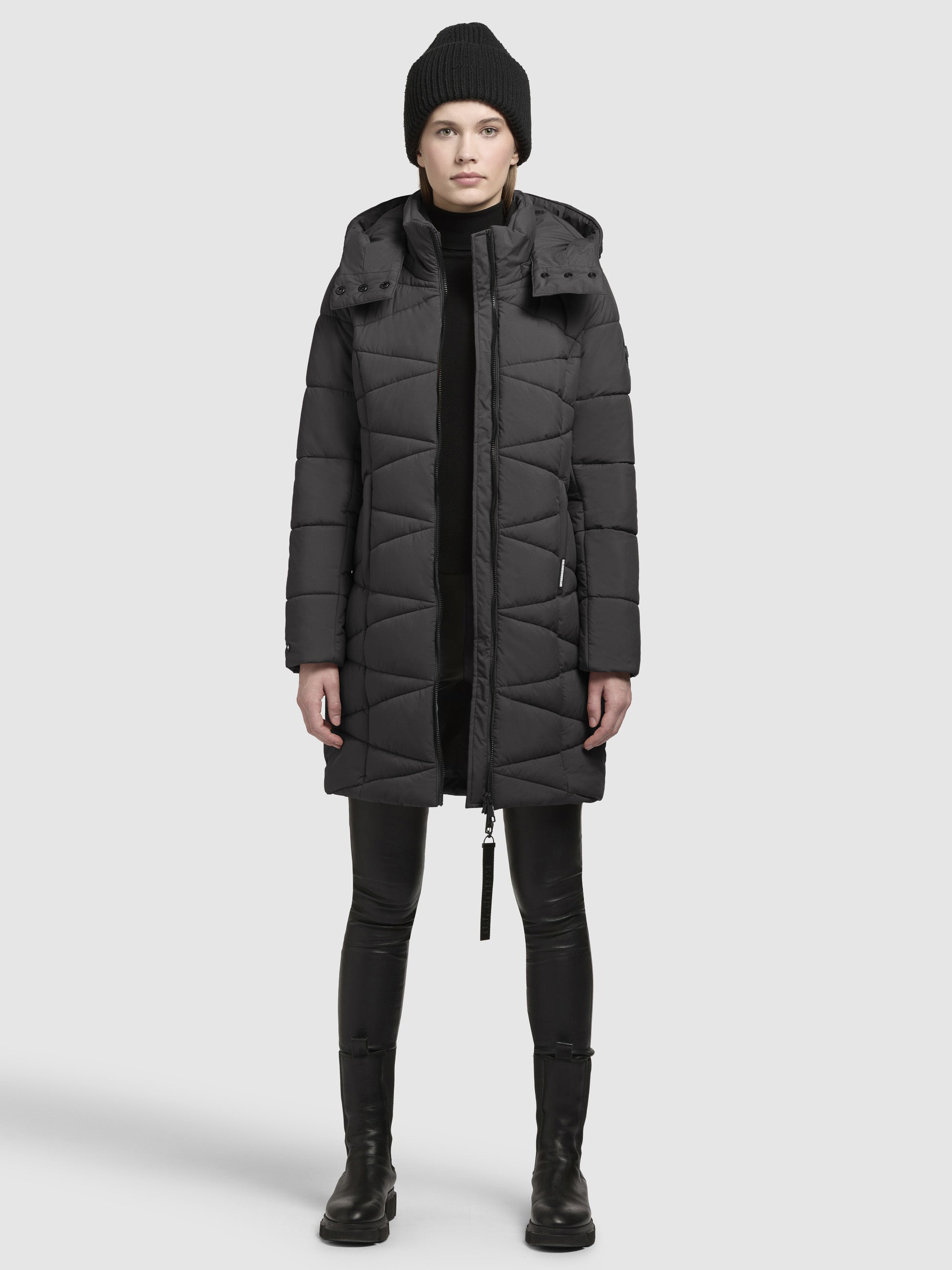 khujo-mantel-fitt3-dunkelgrau-damen-steppmantel image 2