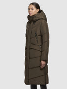 khujo-coat-eviel-steppmantel-dark-olive-knielang image 5