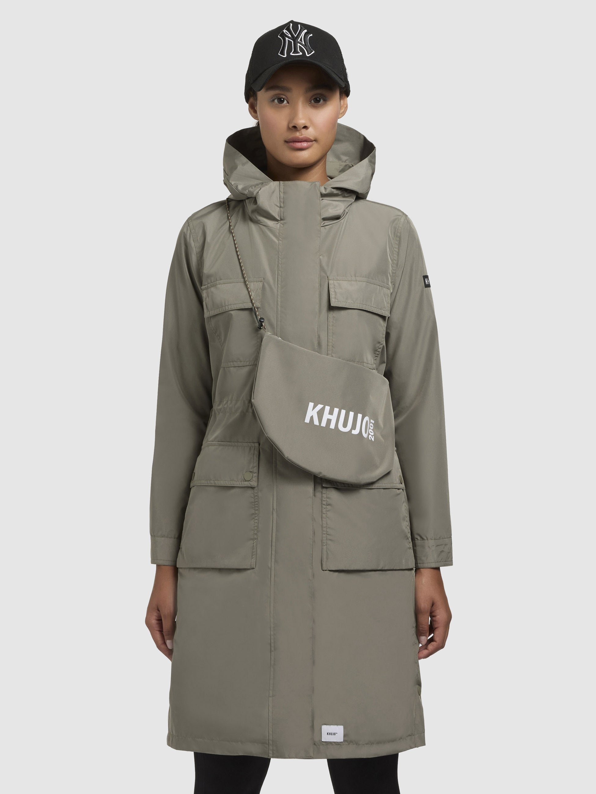 khujo-mantel-dipa-graugr-n-knielanger-sommer-kurzmantel-damen image 4