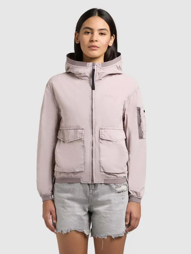 khujo-vona-raindrops-damen-bomberjacke-lilac-ungef-ttert image 1