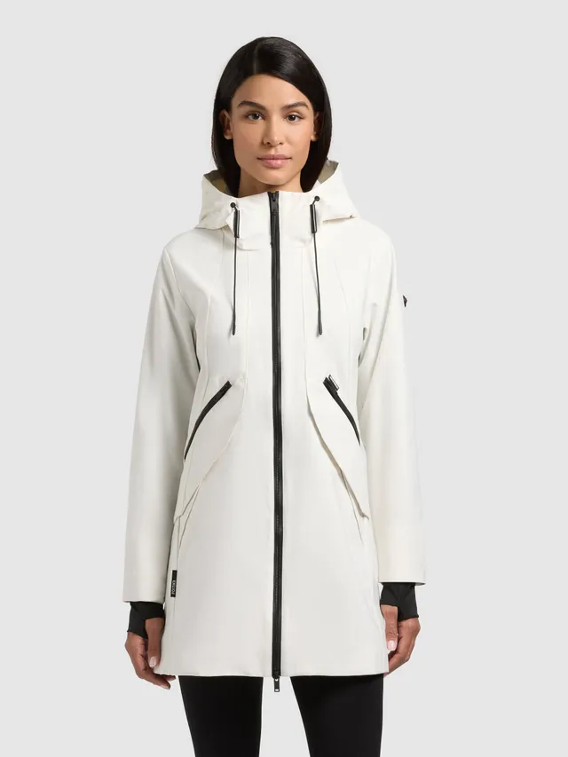 khujo-eiza-regenmantel-sommerjacke-off-white image 1