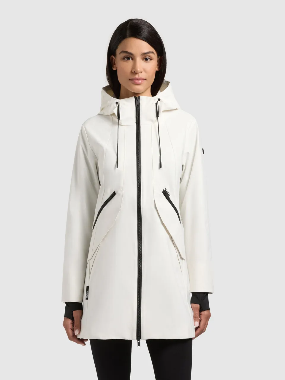 khujo-eiza-regenmantel-sommerjacke-off-white image 1