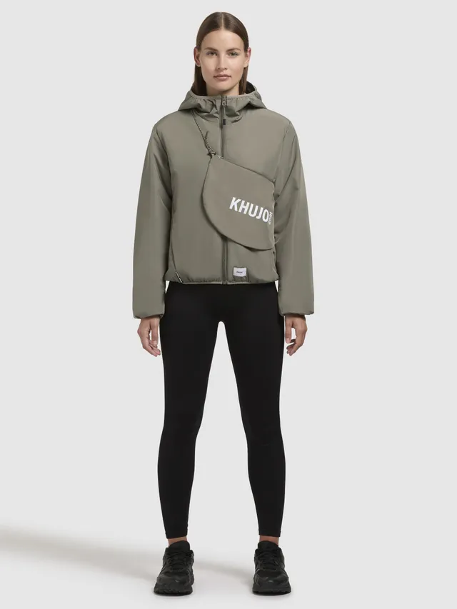 khujo-shelly-damen-jacke-grey-green-packbare-sommerjacke image 1
