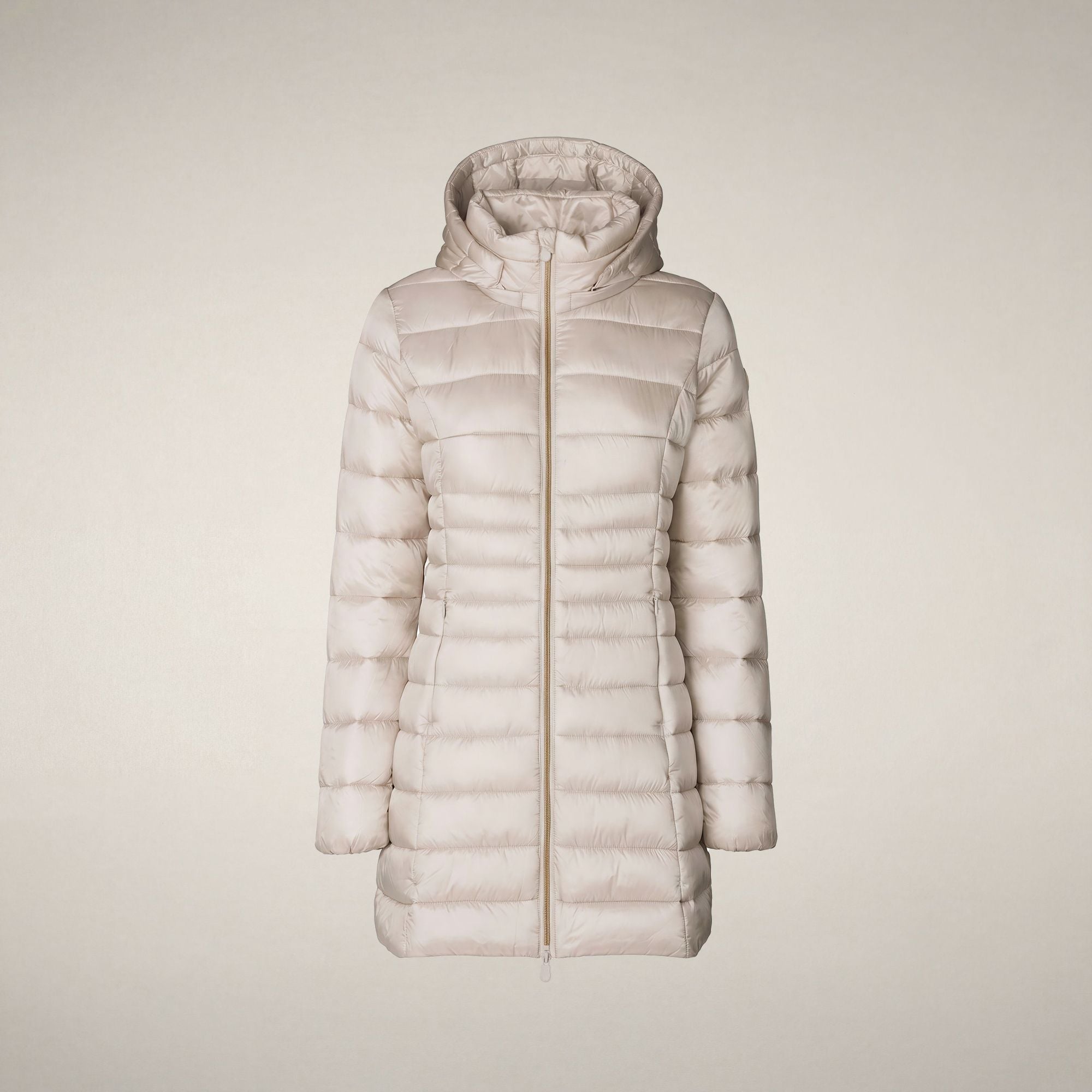 save-the-duck-reese-damen-steppmantel-lang-beige-rainy image 3