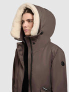 khujo-coat-agneta-taupe-dark-knielanger-wintermantel-mit-teddy-kapuze image 7