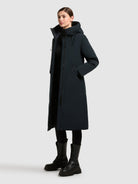 khujo-coat-santini-port-blue-knielanger-wintermantel-mit-wasserabweisender-besch image 2