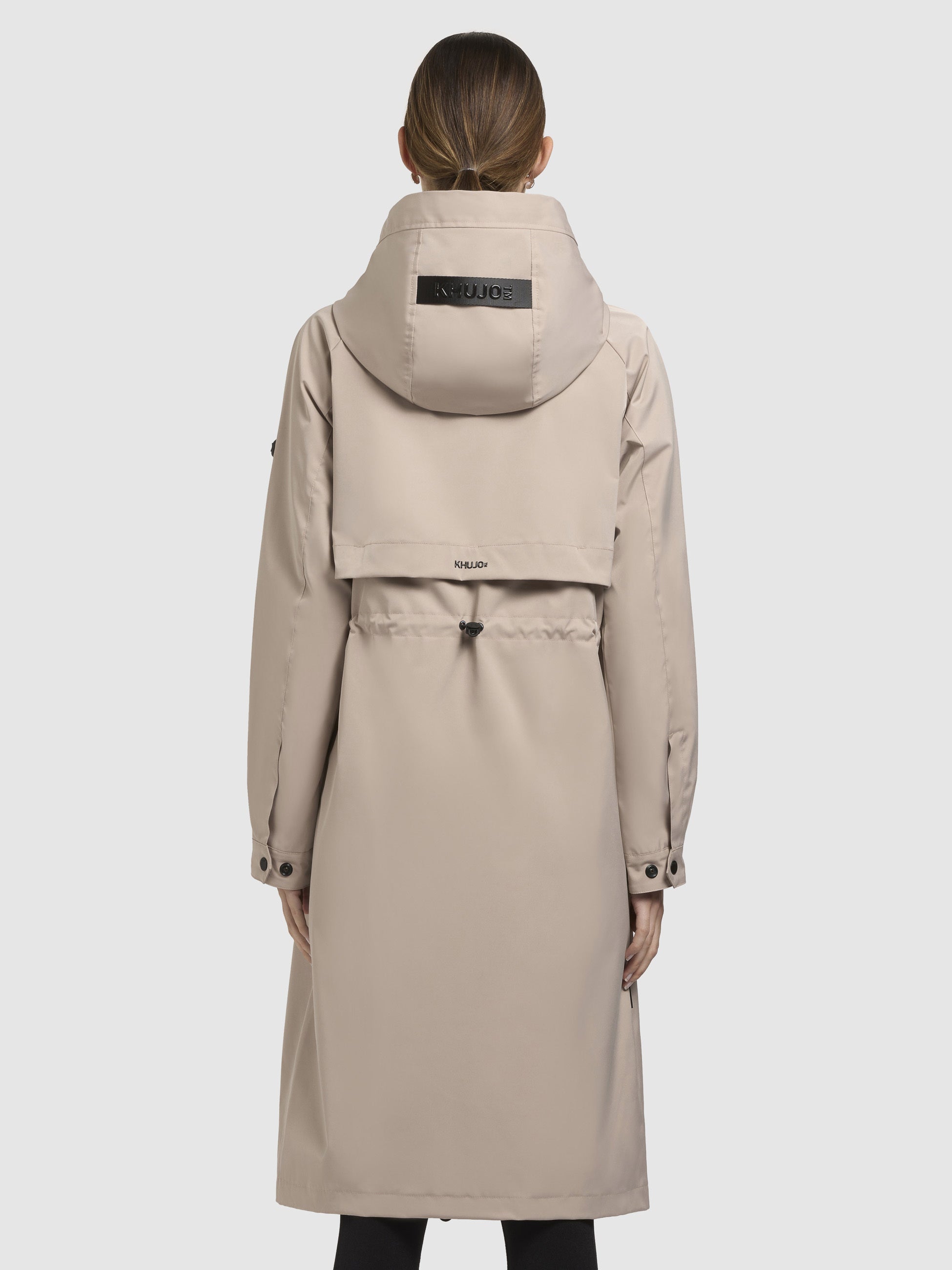khujo-pinax-sommerparka-beige-knielanger-damen-mantel-mit-kapuze-im-regular-fit image 3