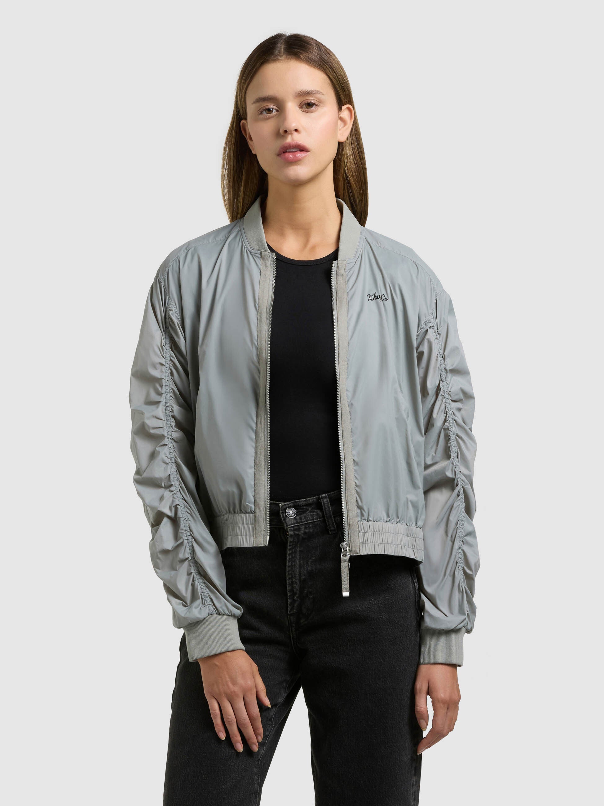khujo-jacke-tuvay-cloud-green-blouson-bomberjacke-damen image 1