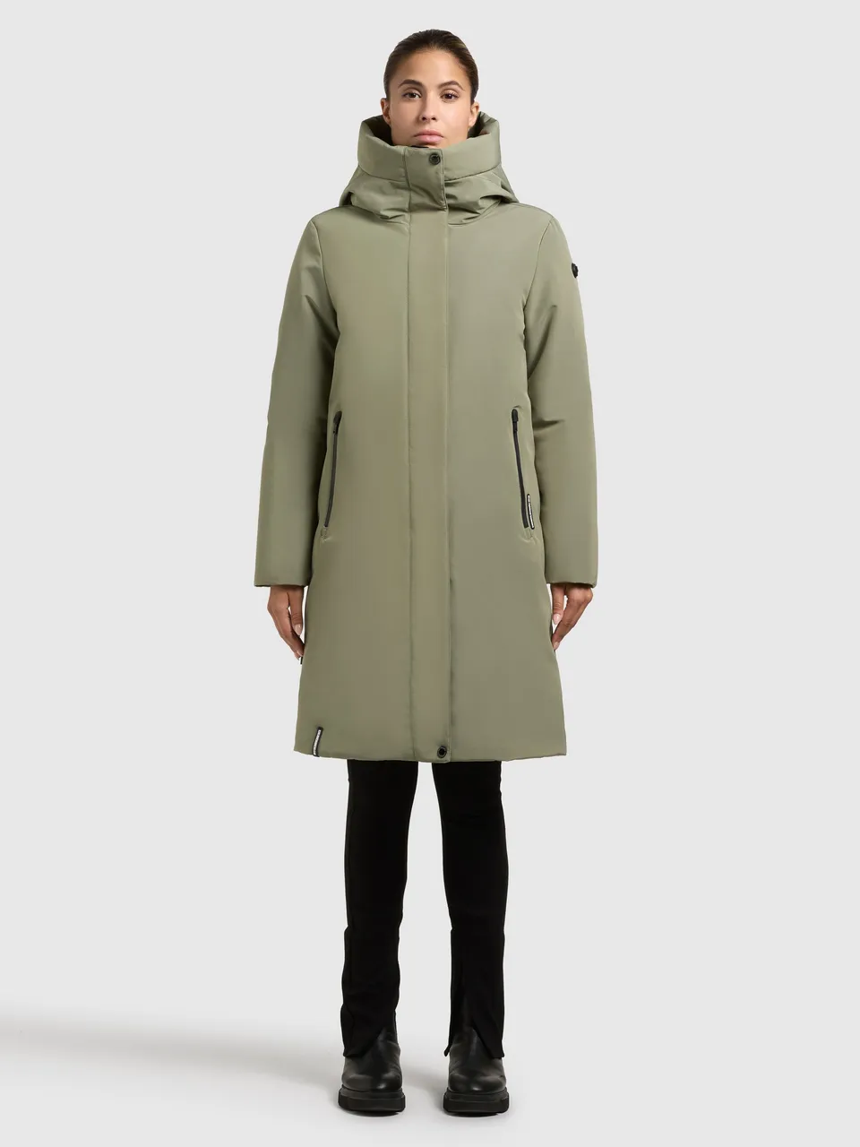 khujo-mantel-nellen2-damen-wintermantel-muted-green image 1