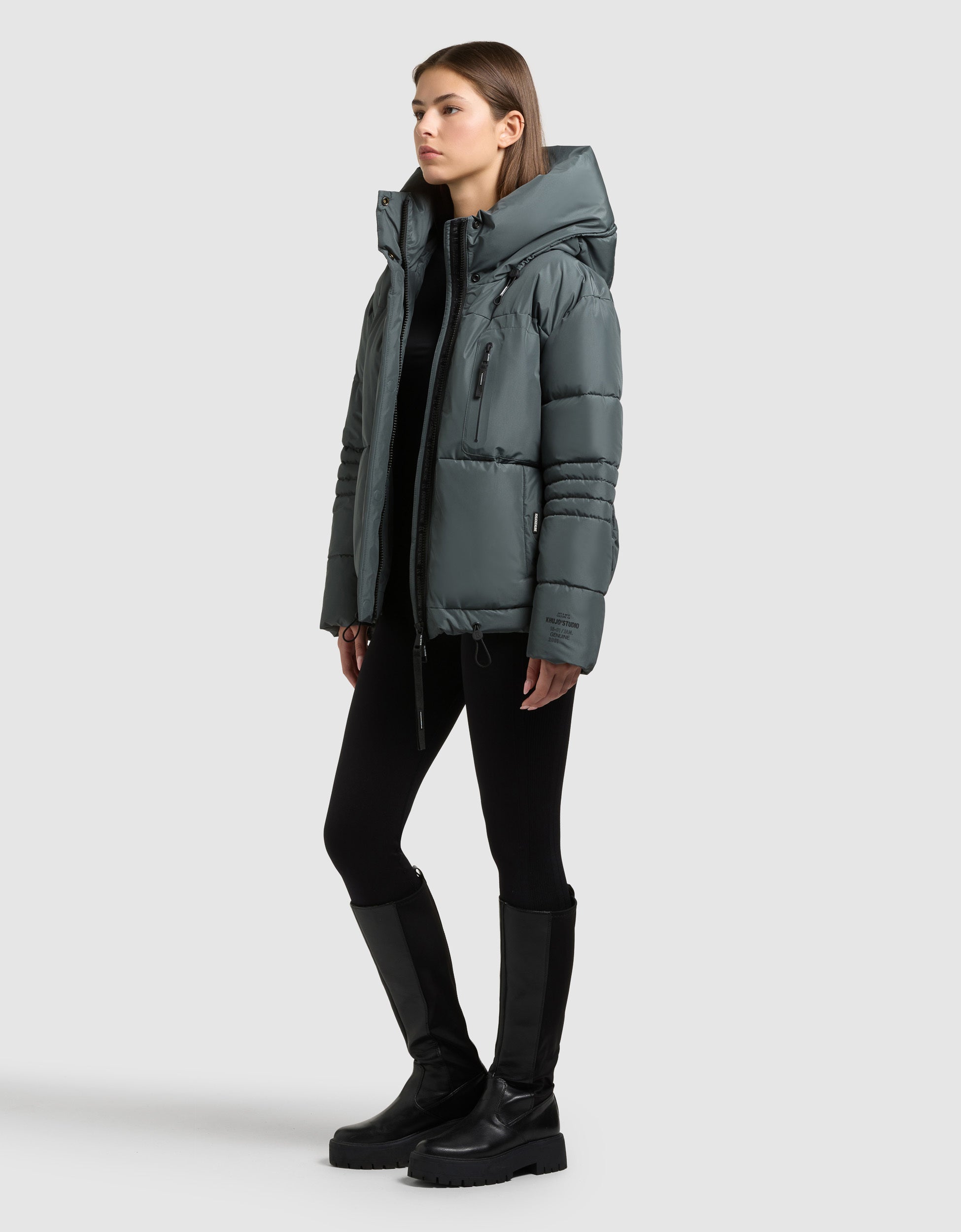 khujo-jacke-peeke2-with-gloves-foam-green-damen-winter-steppjacke image 2
