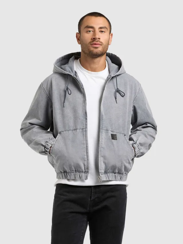 khujo-darrel-blousonjacke-grey-kapuzenjacke-mit-loose-fit image 1