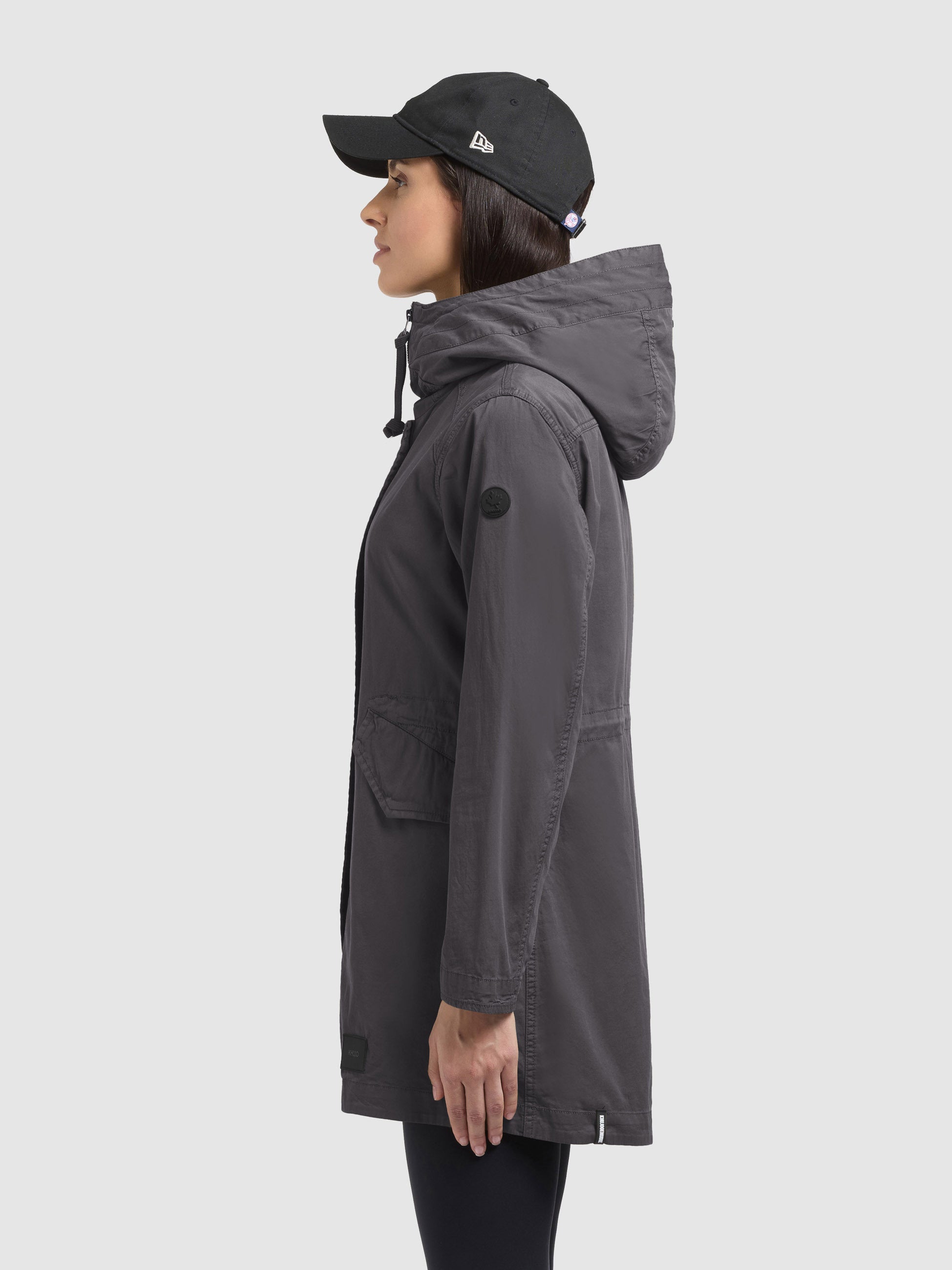 khujo-mantel-nika-slate-grey-damen-parka-mantel-regular-fit-aus-baumwoll-twill image 5