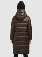 khujo-coat-julina3-satin-damen-steppmantel-chocolate-brown image 3