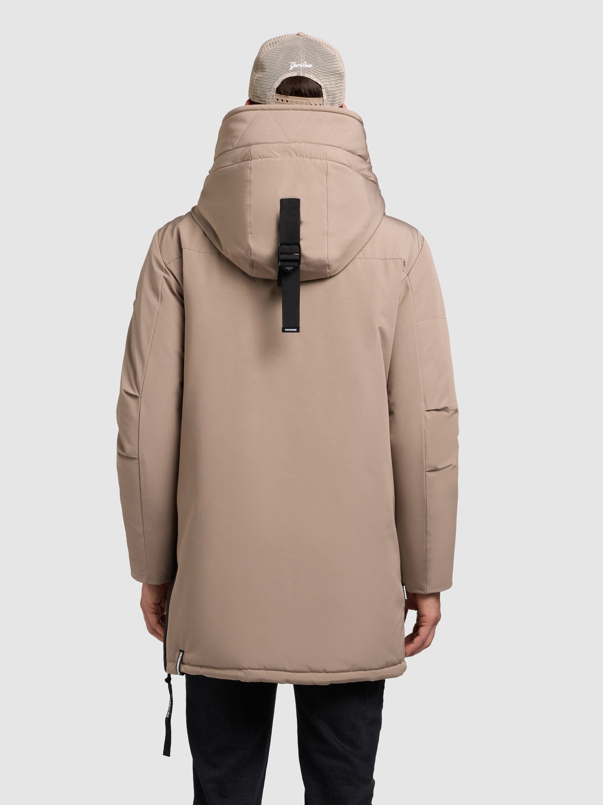 khujo-mantel-dachs-greige-urbaner-parka-kurzmantel image 3