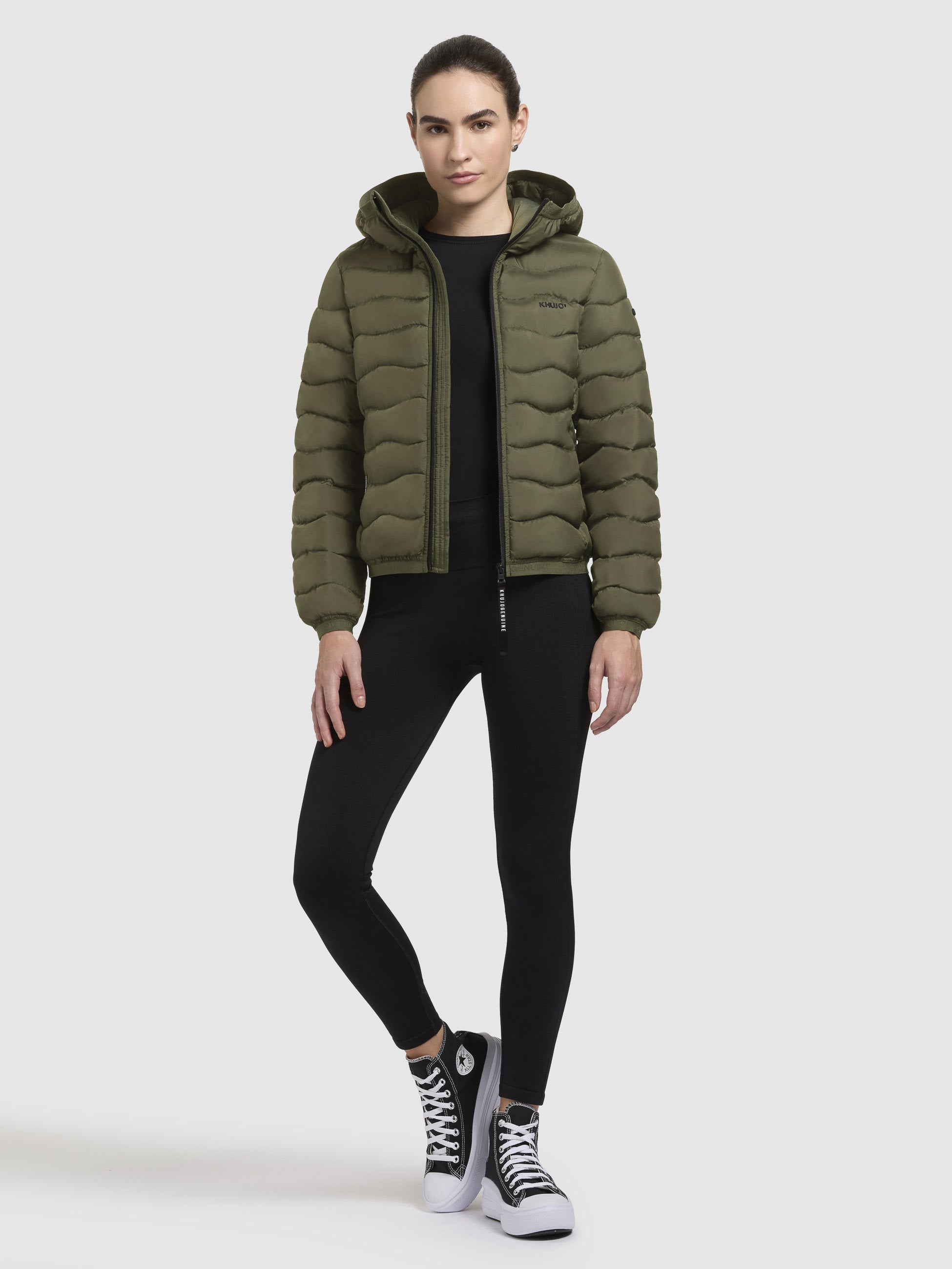 khujo-jacket-nargo-light-olive-damen-steppjacke-slim-fit-h-ftlang-mit-kapuze image 1