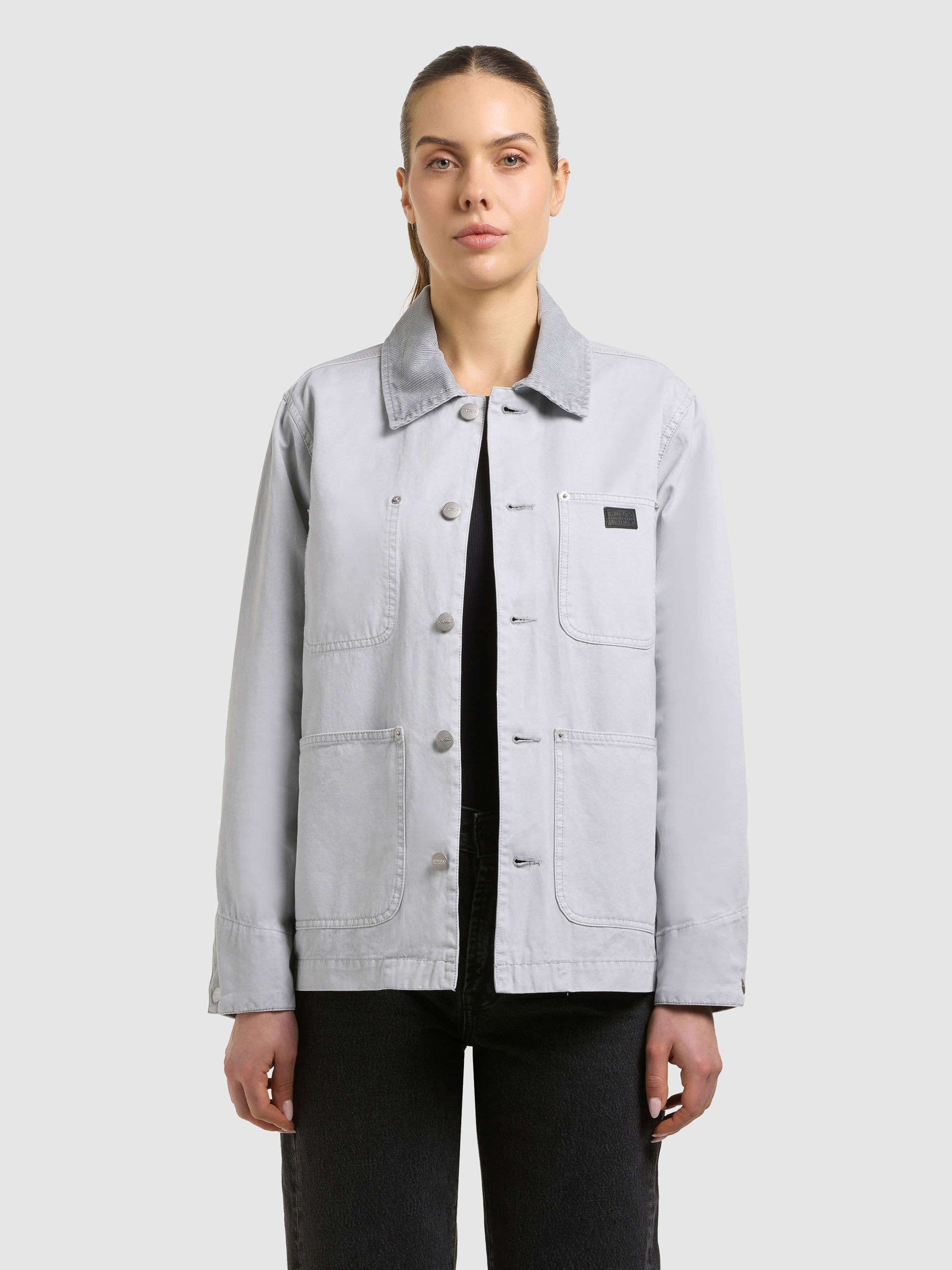 khujo-jacke-suzy-light-grey-fieldjacket-aus-baumwoll-twill-f-r-damen image 1