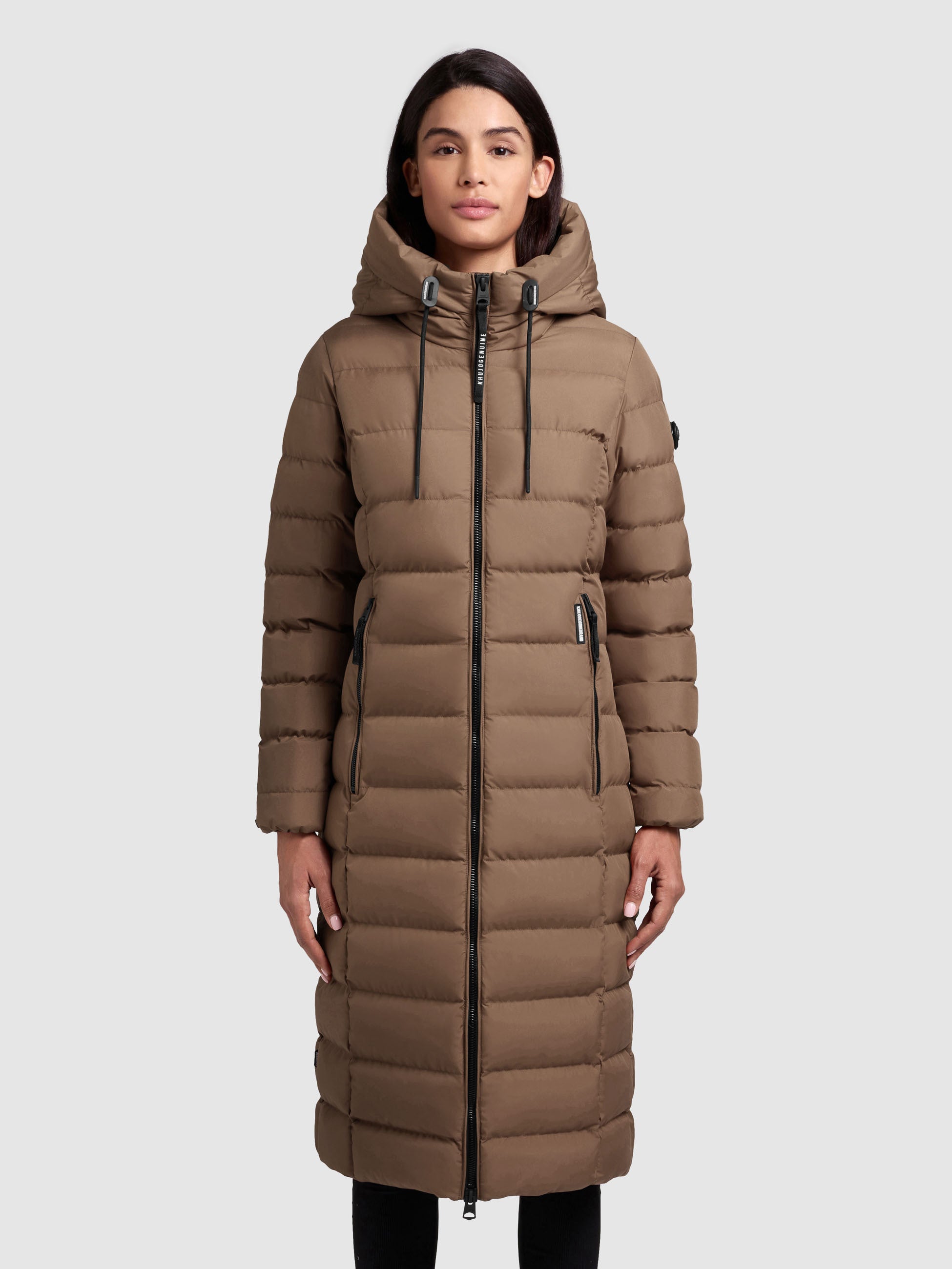 khujo-simmie-steppmantel-damen-knielang-regular-fit-in-rust-brown image 4