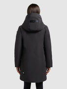 khujo-mantel-diance-kurzmantel-winter-grey-slim-fit-wattiert image 3