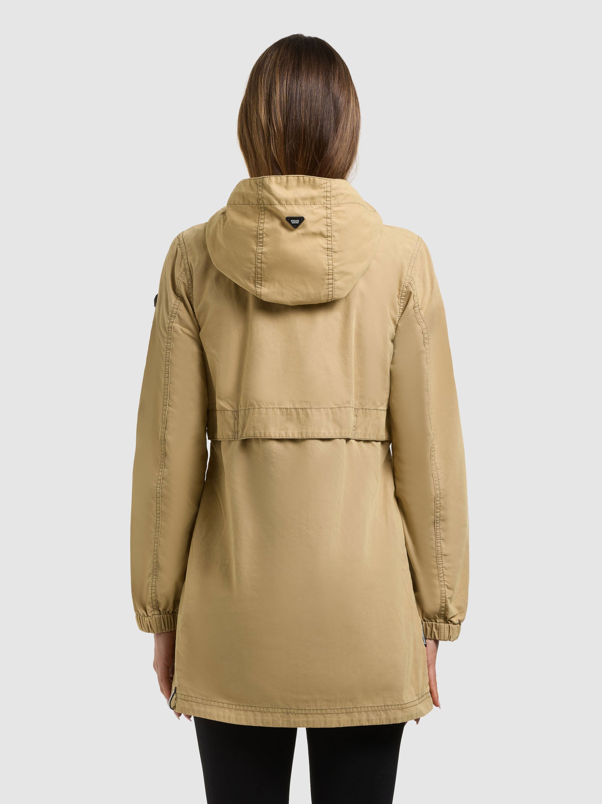 khujo-jacke-brava-latte-brown-damen-kapuzenjacke-slim-fit image 3