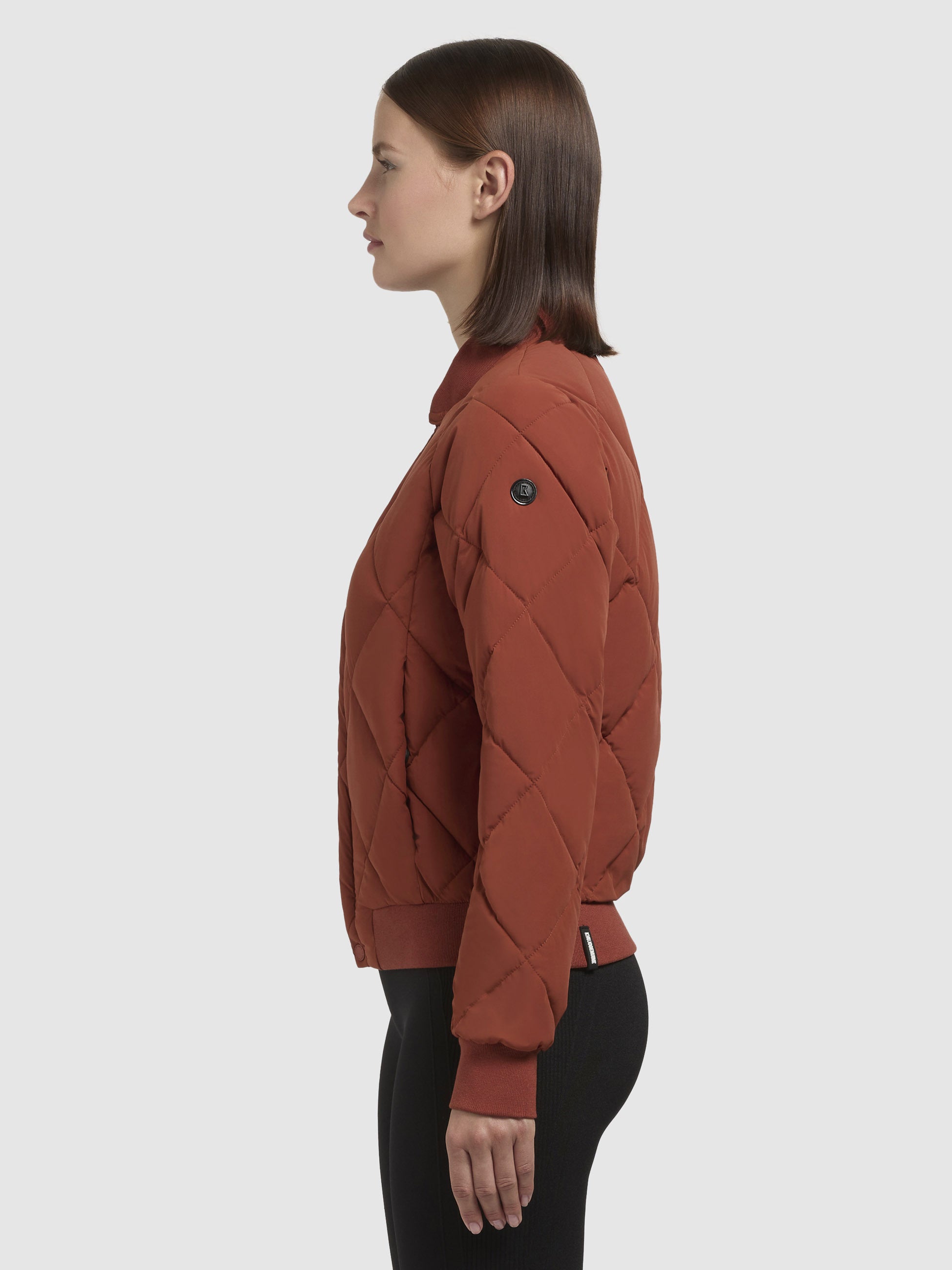khujo-jacke-ange-rotbraun-kurze-bomber-steppjacke image 5