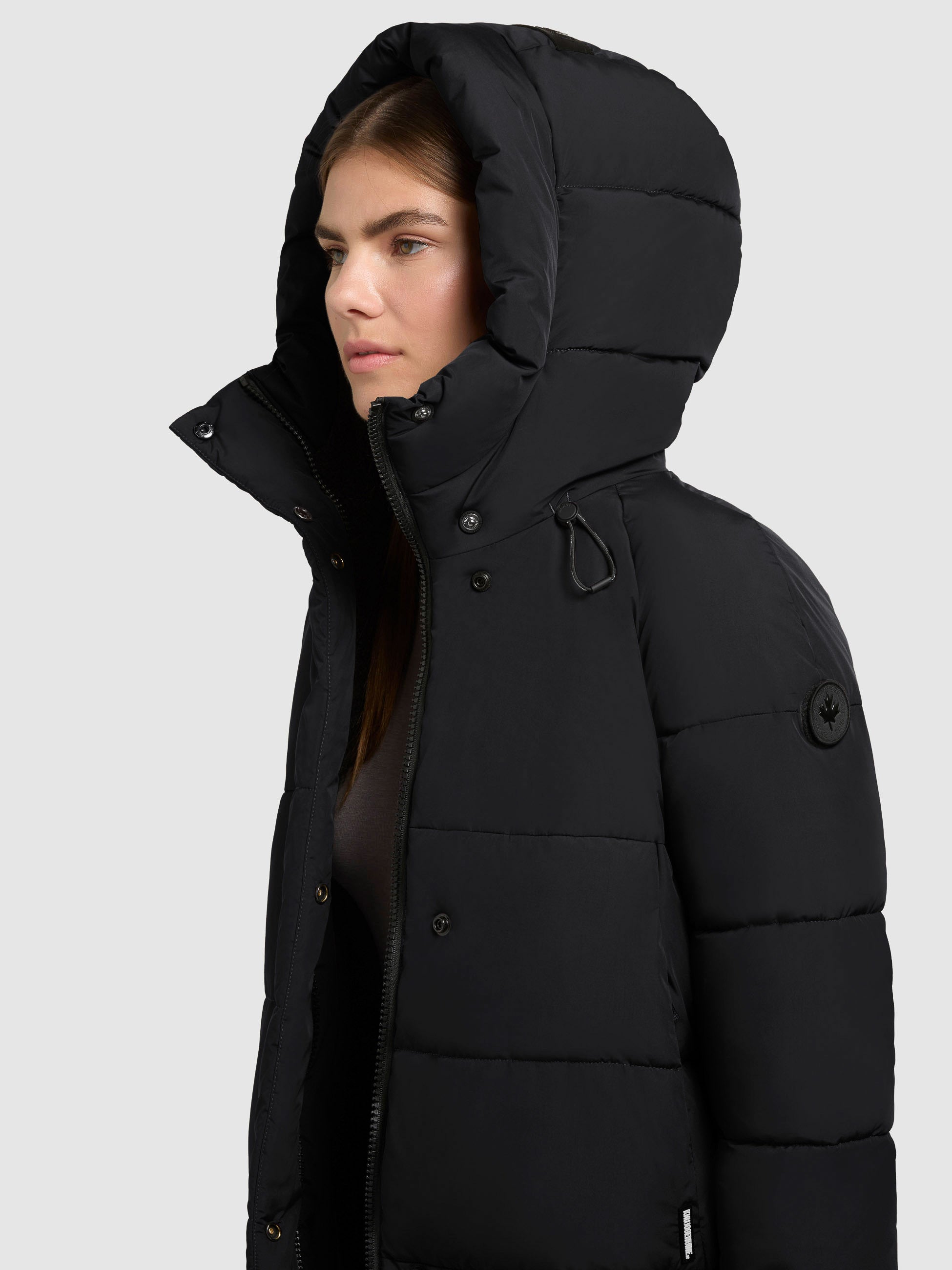khujo-mantel-lamba-schwarz-damen-steppmantel-wadenlang-loose-fit-mit-teddy-kapuz image 7