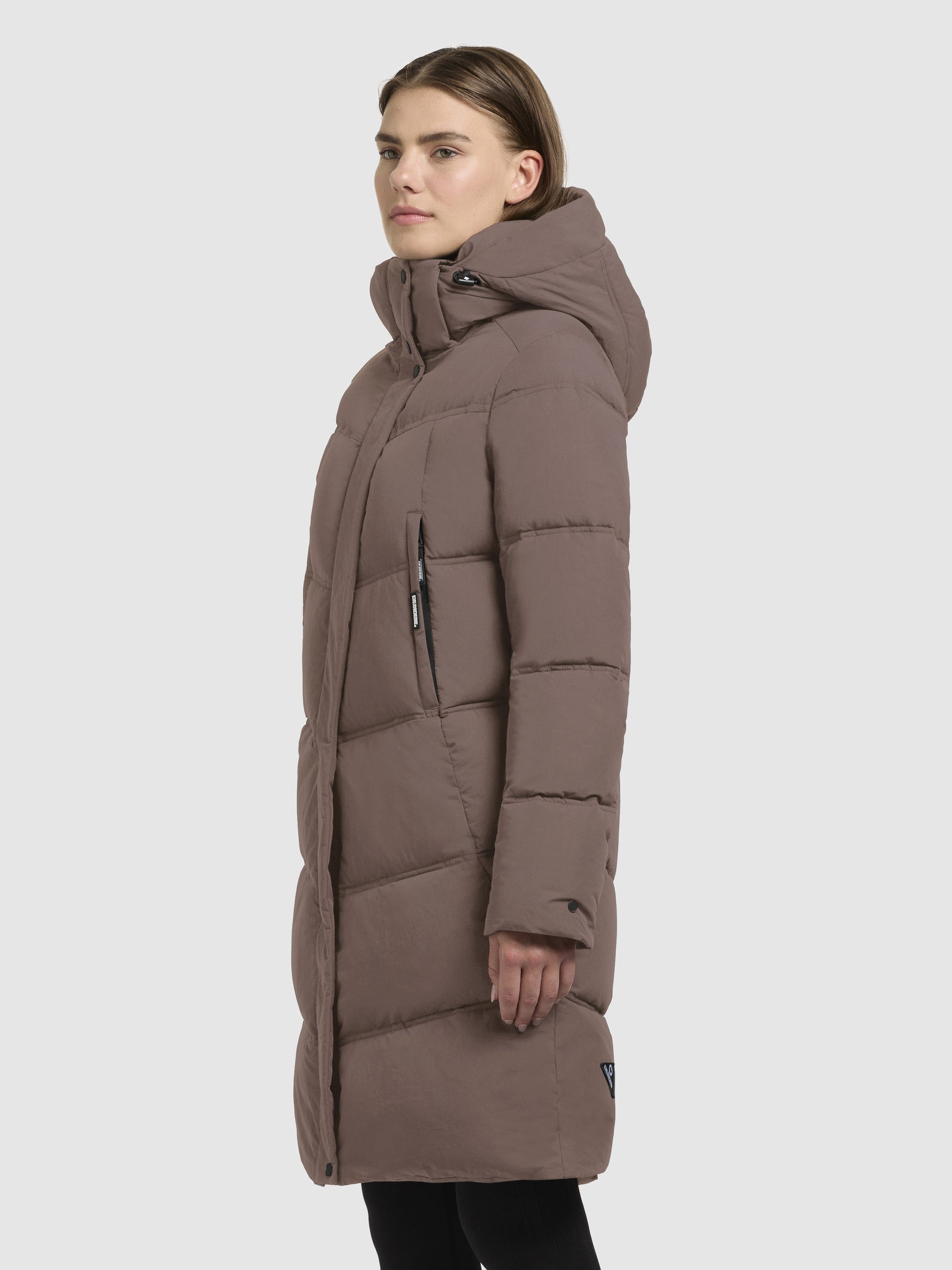 khujo-mantel-graya-taupe-dunkel-gesteppter-kurzmantel-regular-fit image 5
