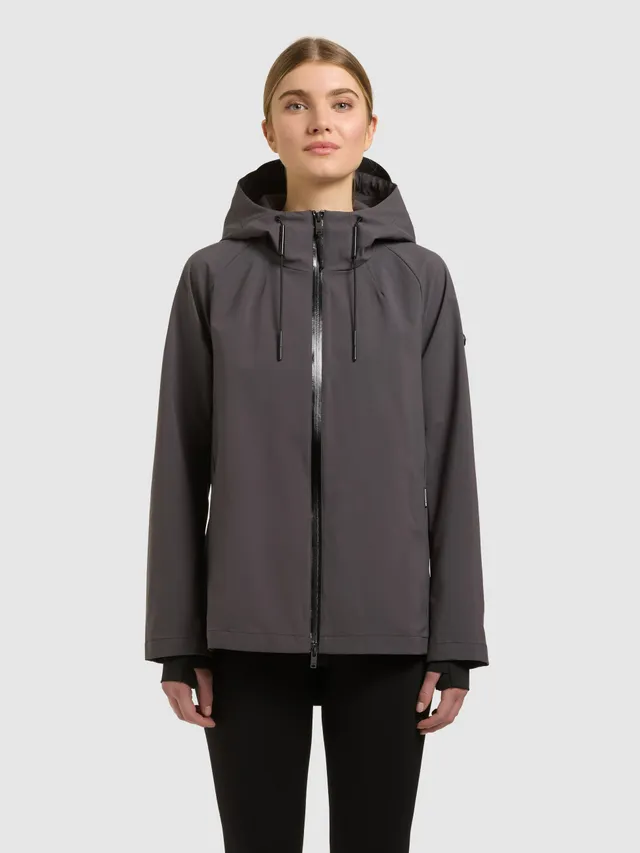 khujo-jacke-wrem-slate-grey-wasserabweisende-damen-kapuzenjacke image 1