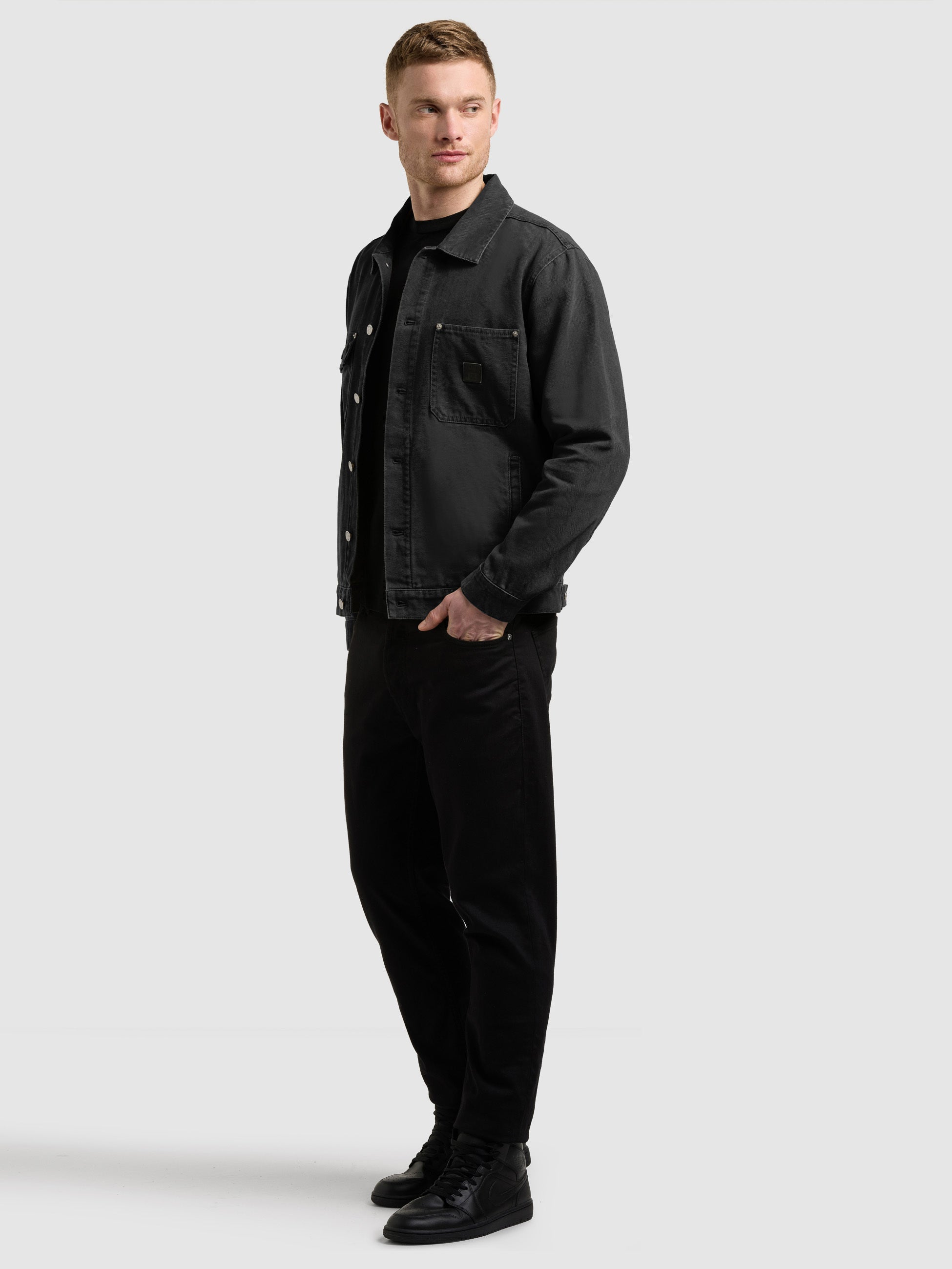 khujo-jacke-ronny-black-workwear-jacke-aus-baumwoll-canvas image 2