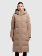khujo-coat-rachel2-matt-cookie-beige-knielanger-steppmantel-mit-kapuze image 4