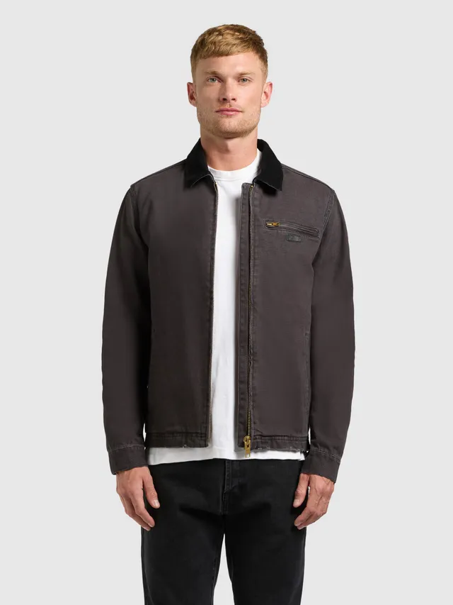 khujo-jacke-deddy-black-workwear-blouson-baumwoll-canvas-damen image 1