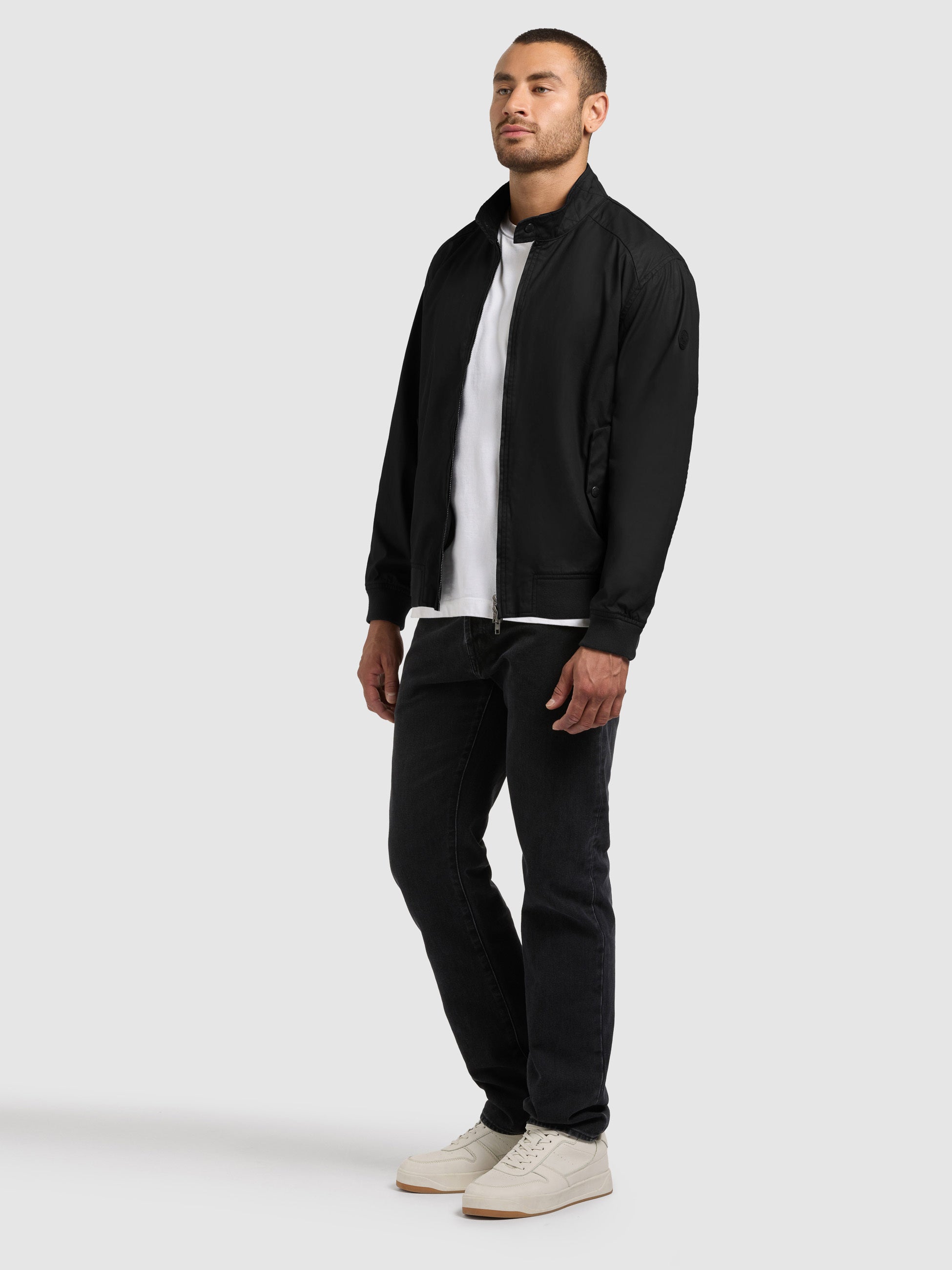 khujo-jacke-nabo-black-herren-blousonjacke-aus-gewachster-baumwolle-in-schwarz image 2