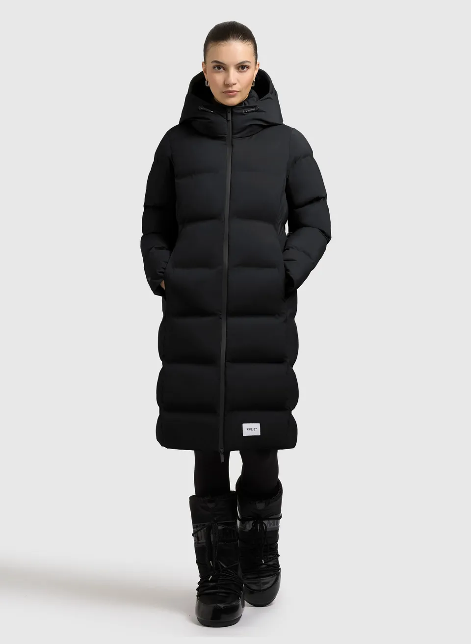 khujo-coat-finnie3-steppmantel-black-knielang image 1
