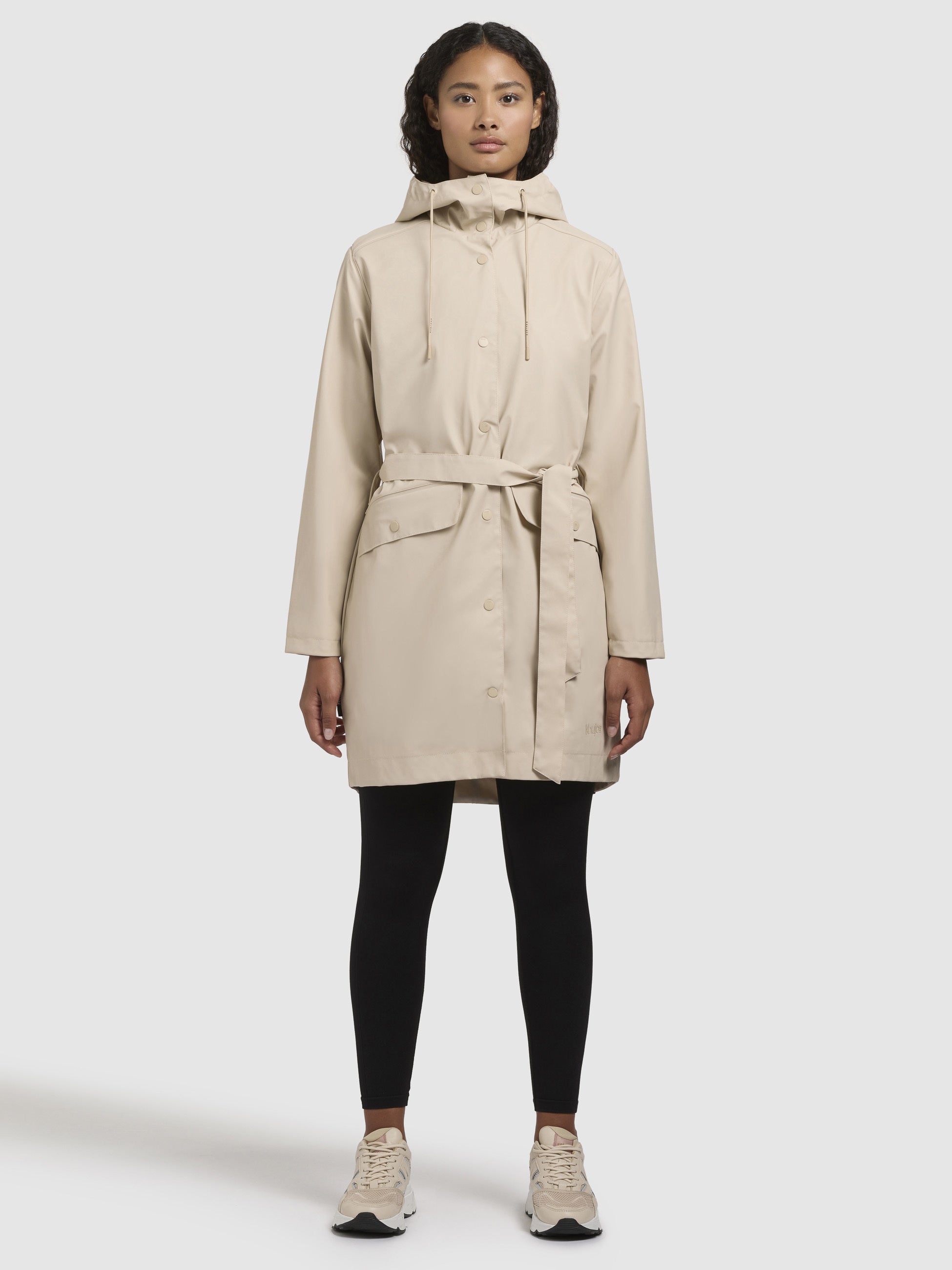 khujo-quinn-coat-regenmantel-f-r-damen-in-beige image 1