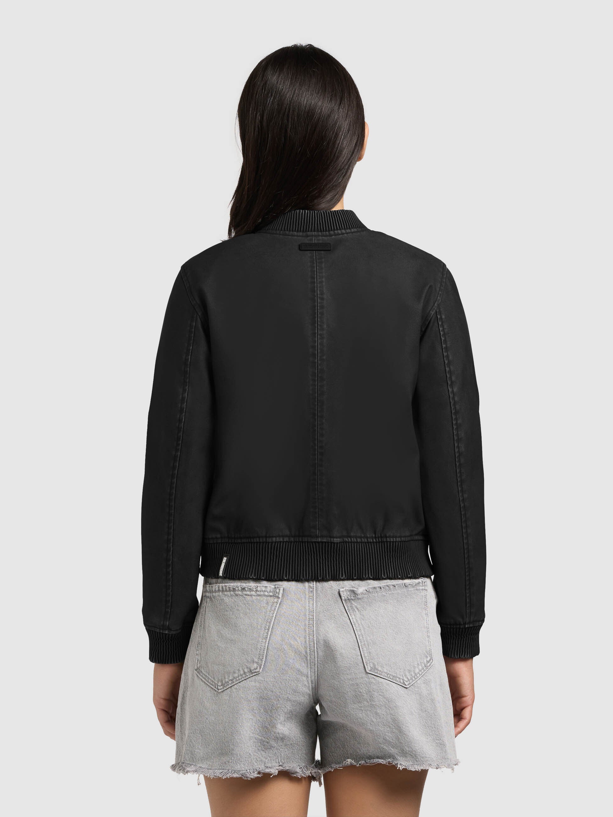 khujo-wendejacke-zeya-black-damen-kunstleder-blouson image 3