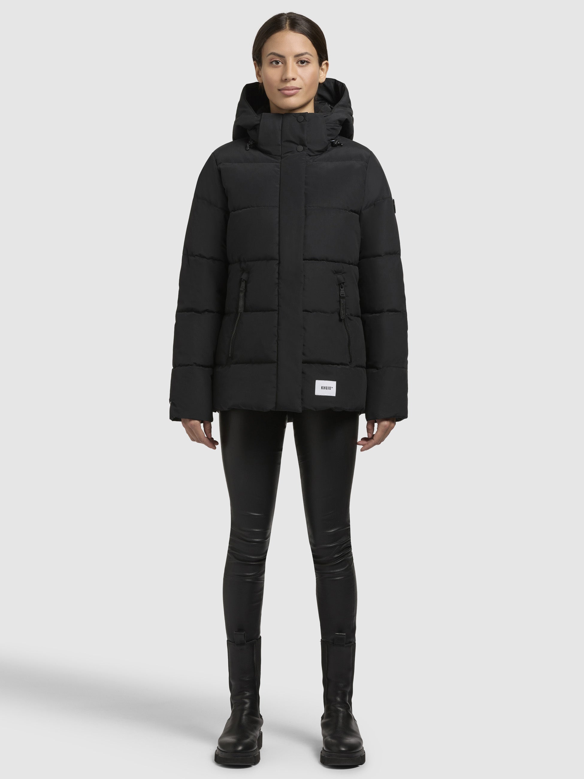 khujo-manc-damen-winterjacke-schwarz image 1