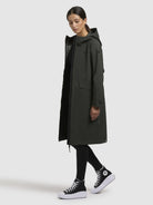 khujo-mantel-femke-dunkelgr-n-slim-fit-regenmantel image 2