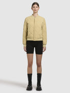 khujo-jacke-ange-gelbgr-n-kurze-bomber-steppjacke-regular-fit image 2