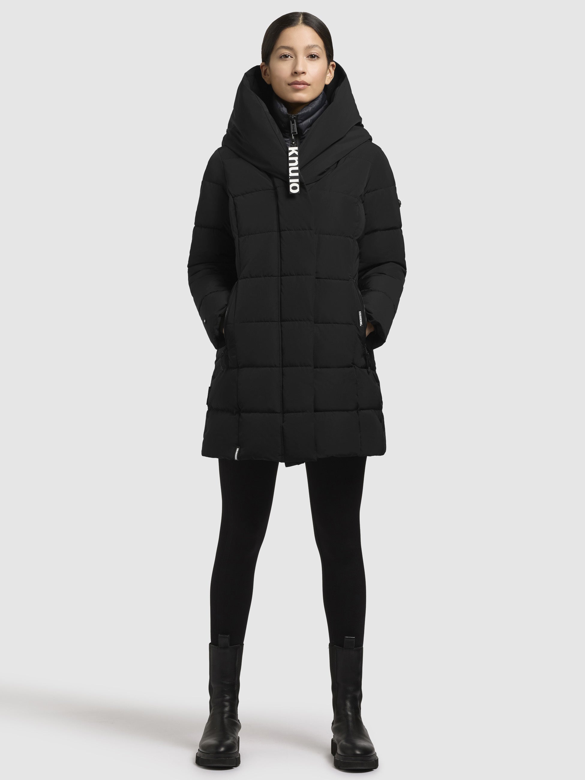 khujo-tenx-steppjacke-parka-schwarz-mit-einsatz image 1